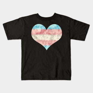 Trans Pride Heart - Watercolor Kids T-Shirt